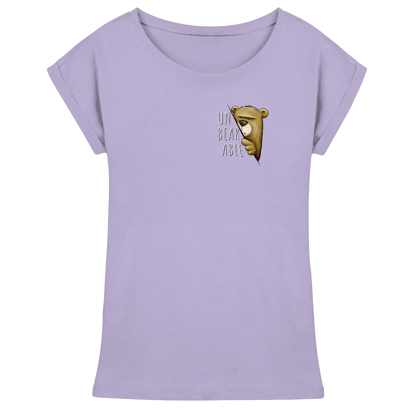 Unbearable – Unerträglich Bär - Womens Extended Shoulder T-Shirt