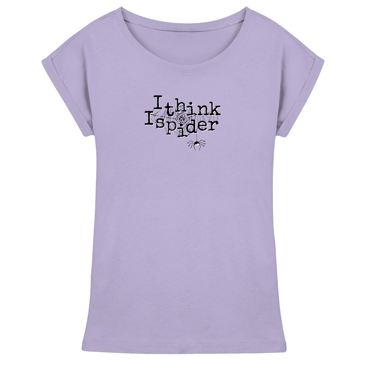 I think I spider - Spinne - Womens Extended Shoulder T-Shirt
