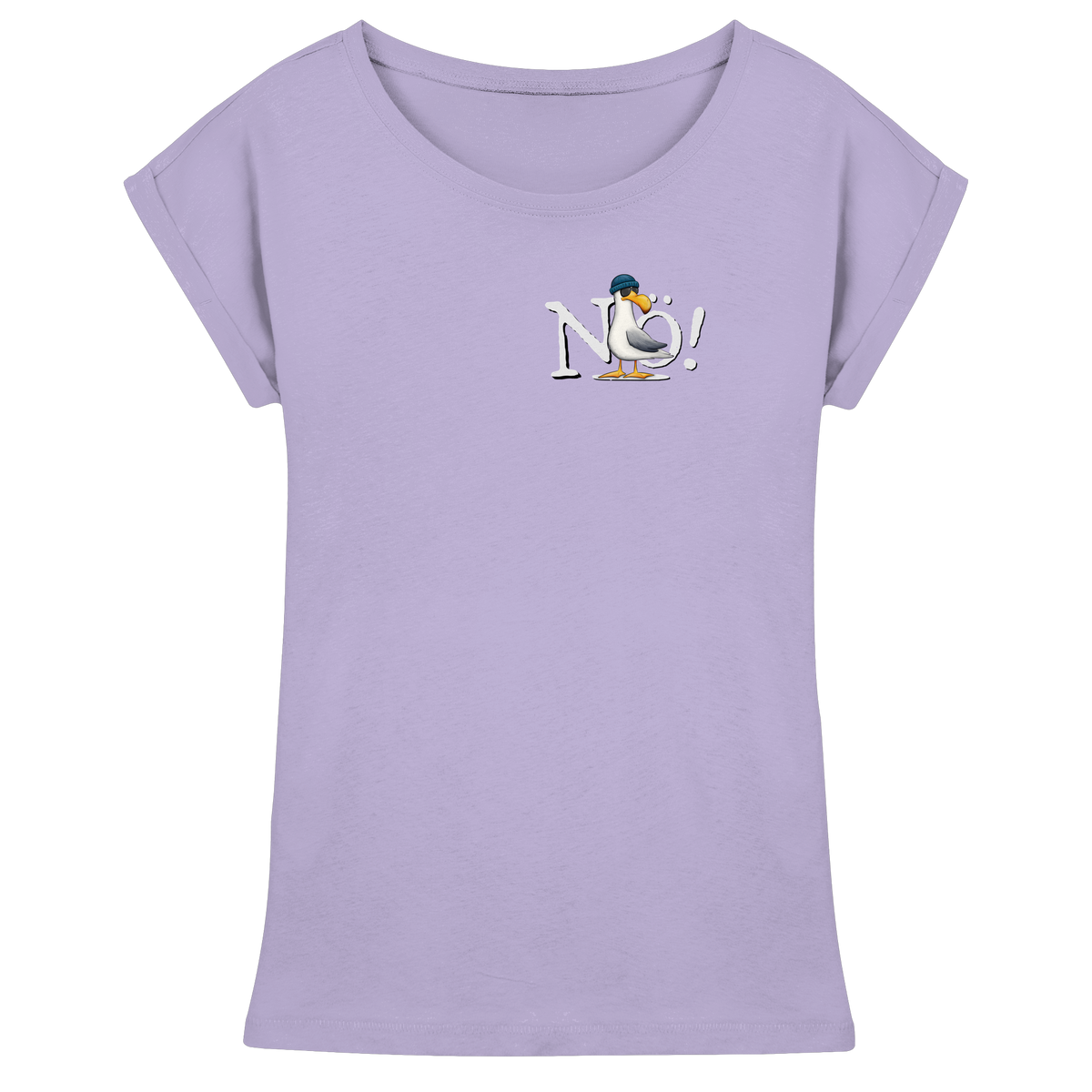Nö Kein Bock Möwe - Womens Extended Shoulder T-Shirt