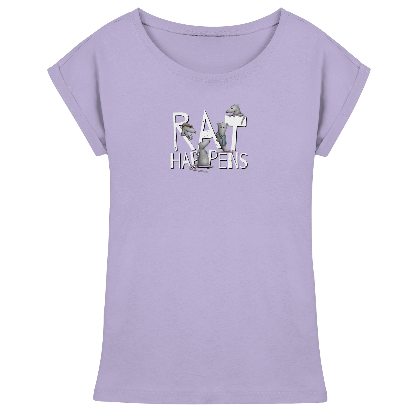Rat Happens Ratten - Womens Extended Shoulder T-Shirt