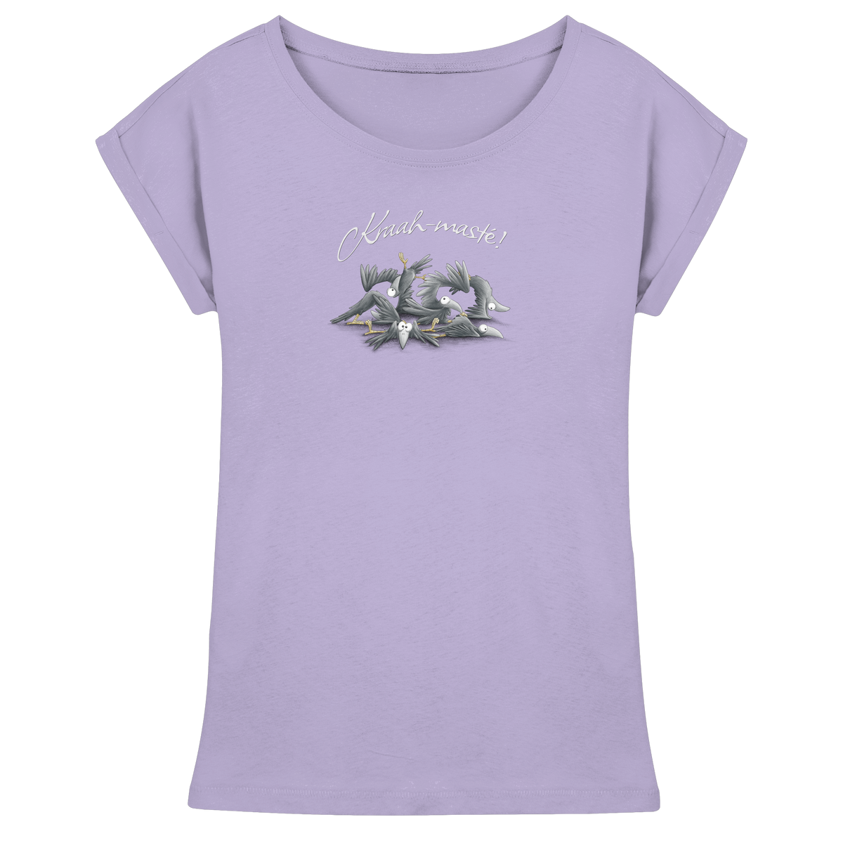 Kraah-masté! Yoga Raben Krähen - Womens Extended Shoulder T-Shirt