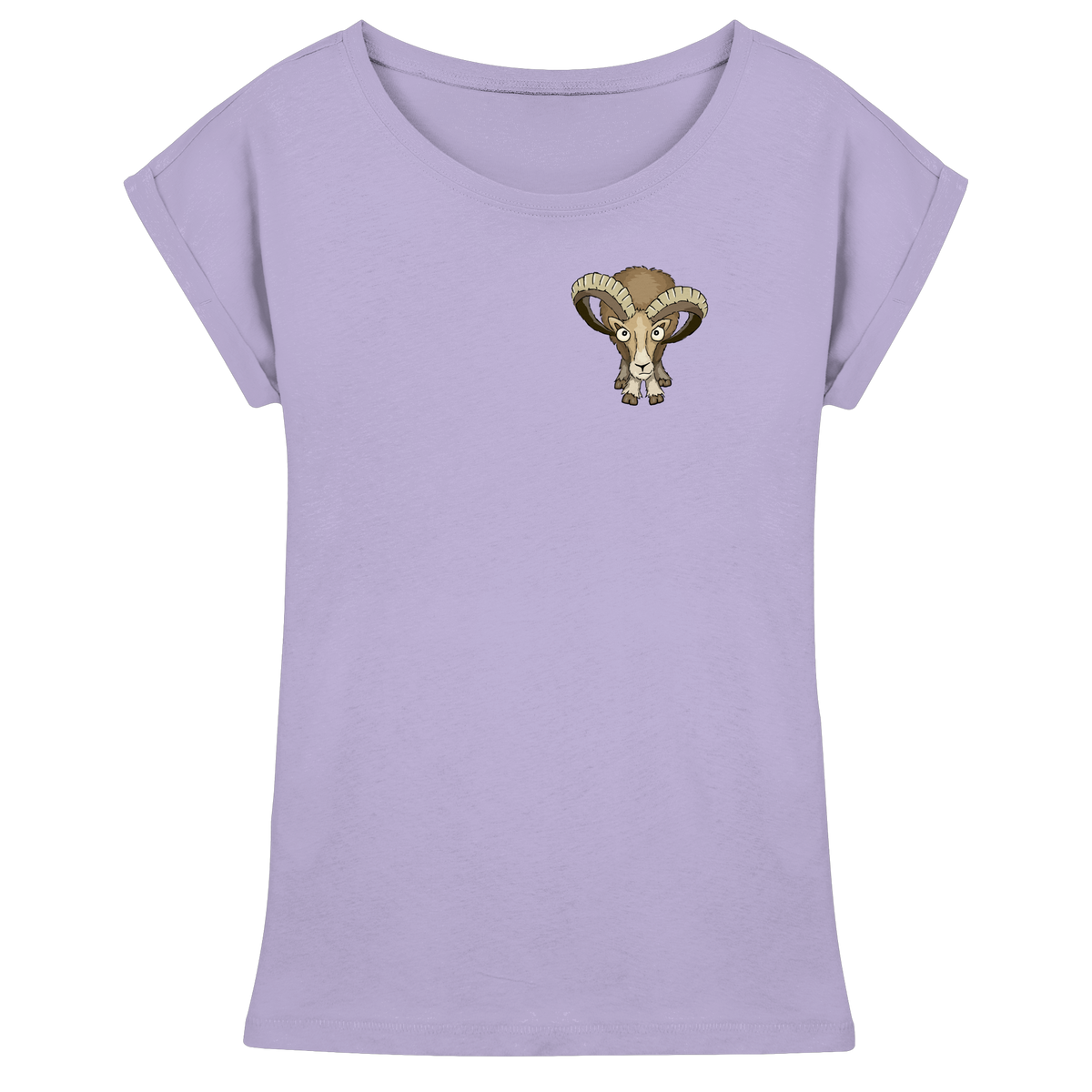 Bockiges Mufflon Widder Schafbock - Womens Extended Shoulder T-Shirt