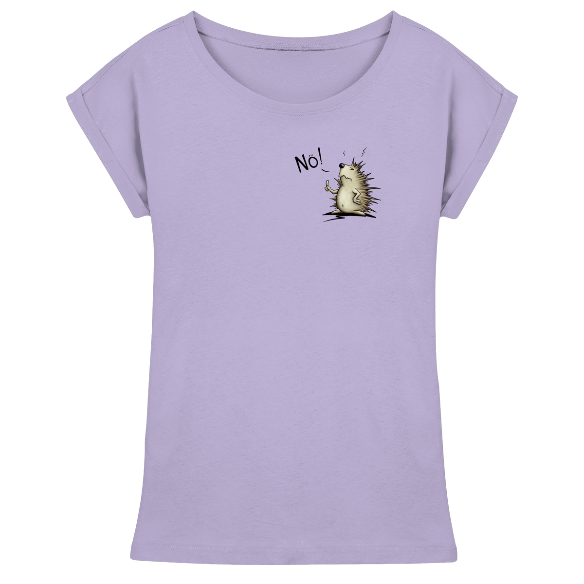 Nö! Grummeliger Igel - Womens Extended Shoulder T-Shirt