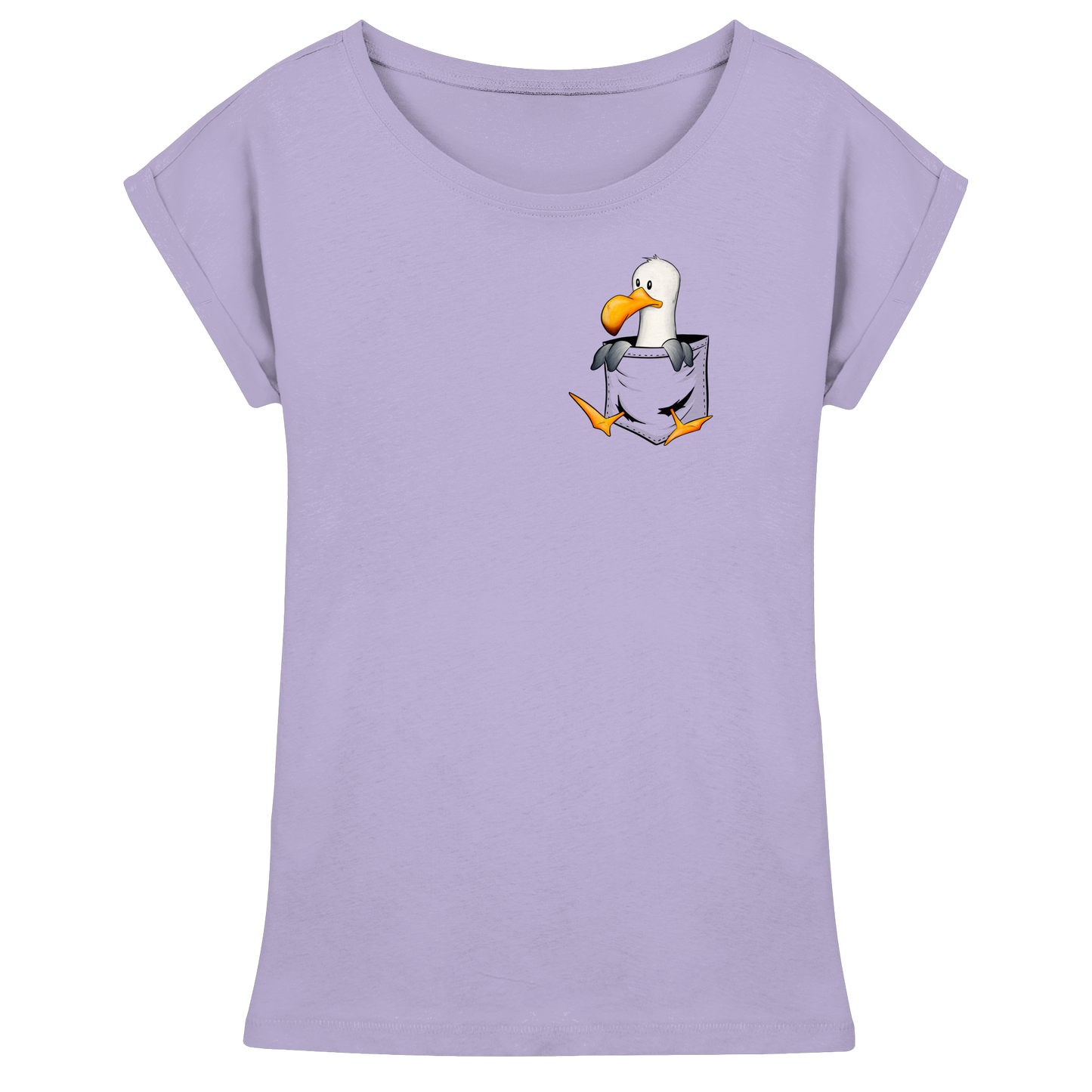 Kleine Möwe In Deiner Tasche - Womens Extended Shoulder T-Shirt