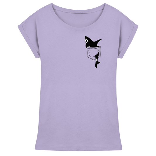 Orca In Deiner Tasche - Womens Extended Shoulder T-Shirt
