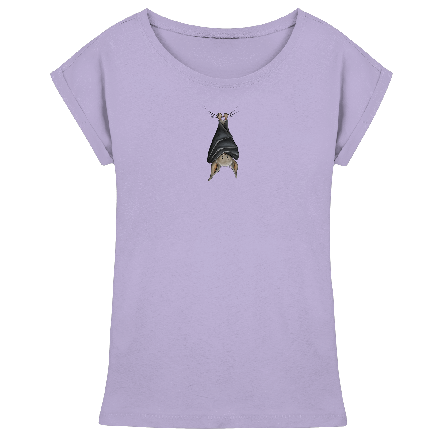Lustig chillende Fledermaus - Womens Extended Shoulder T-Shirt