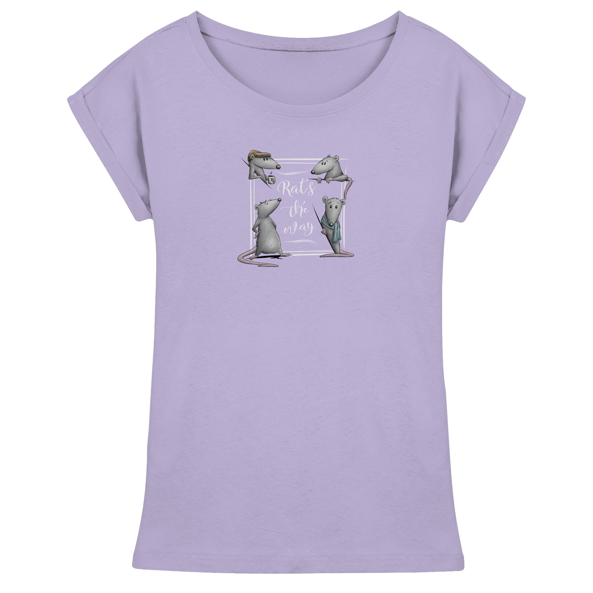 Rat’s The Way Kaffeehaus Ratten - Womens Extended Shoulder T-Shirt