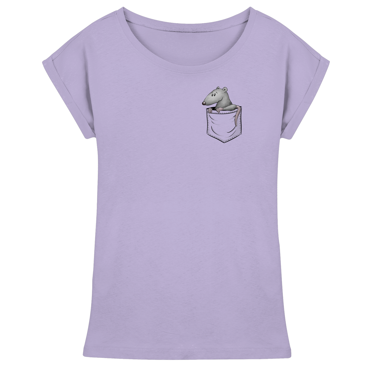 Kleine Ratte in der Tasche - Womens Extended Shoulder T-Shirt
