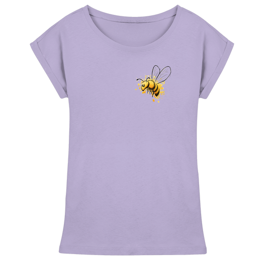Lässige kleine Honig-Biene - Womens Extended Shoulder T-Shirt