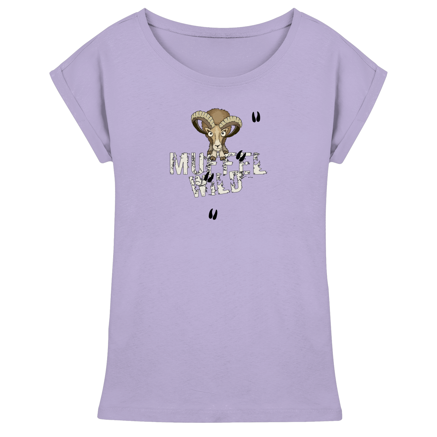 Muffel Wild Mufflon - Womens Extended Shoulder T-Shirt