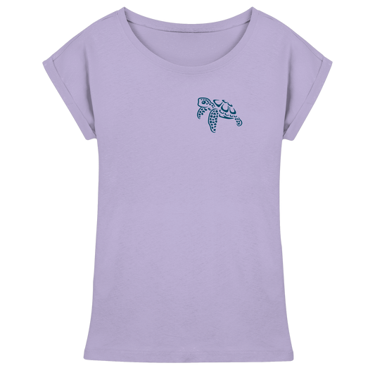 Lässig lustige Wasserschildkröte - Womens Extended Shoulder T-Shirt