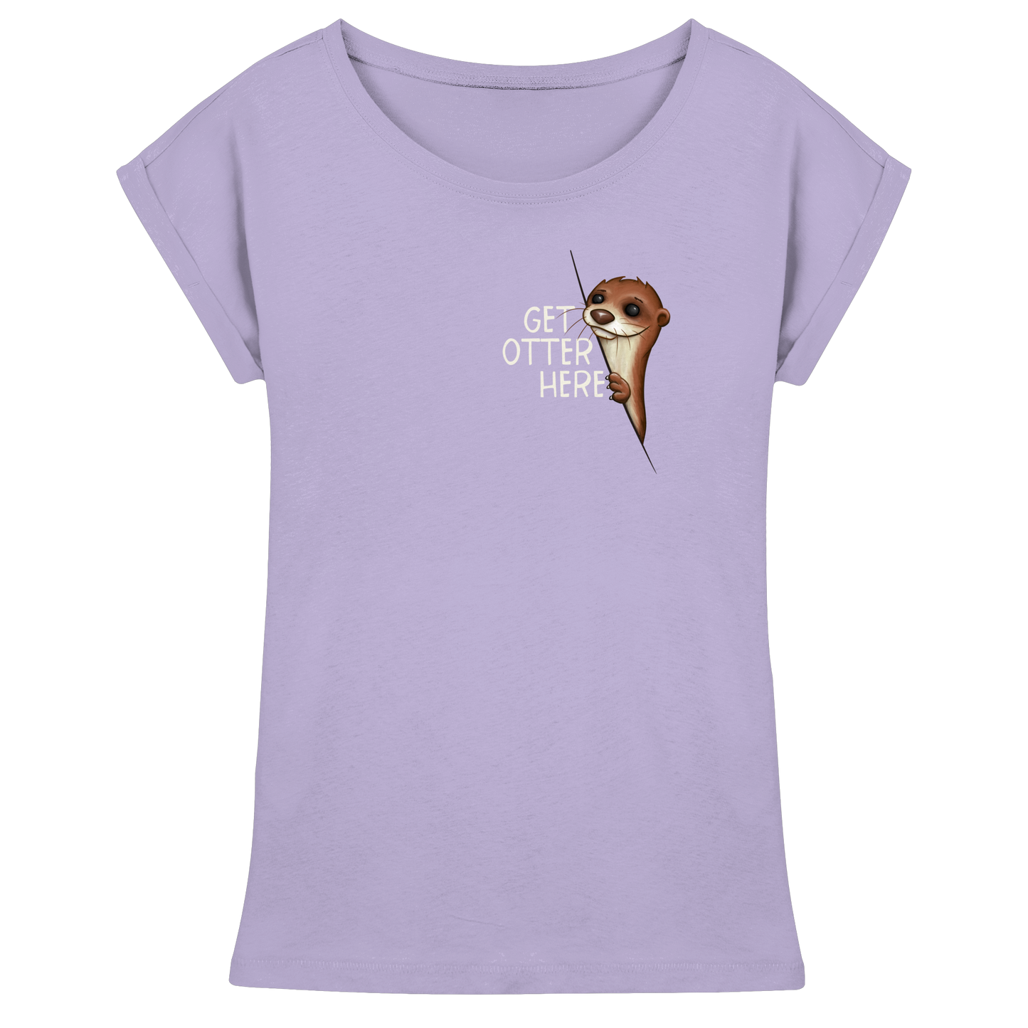 Get Otter Here | Lustiger Otter Kalauer - Womens Extended Shoulder T-Shirt