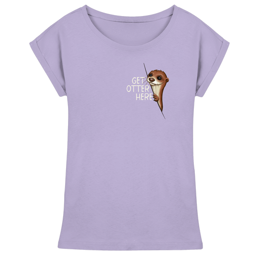 Get Otter Here | Lustiger Otter Kalauer - Womens Extended Shoulder T-Shirt