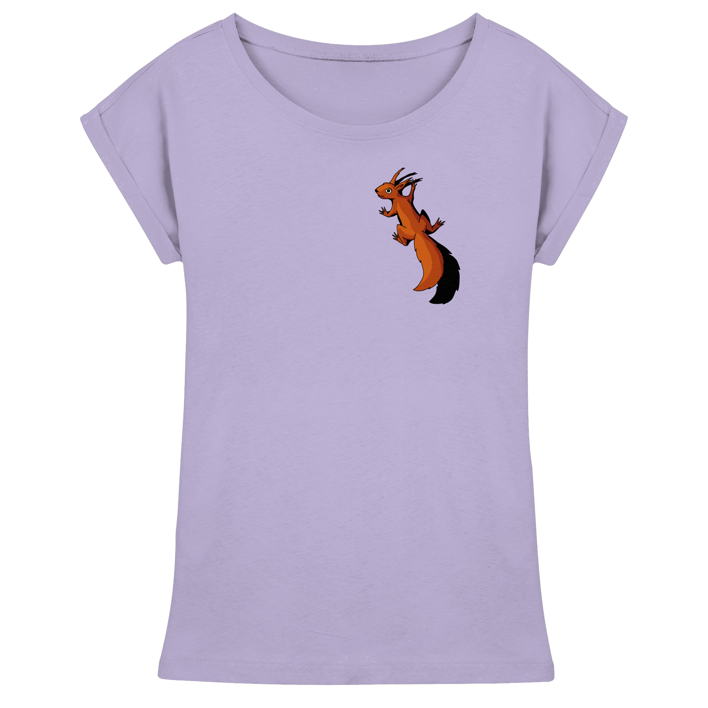 Süßes Eichhörnchen klettert - Womens Extended Shoulder T-Shirt