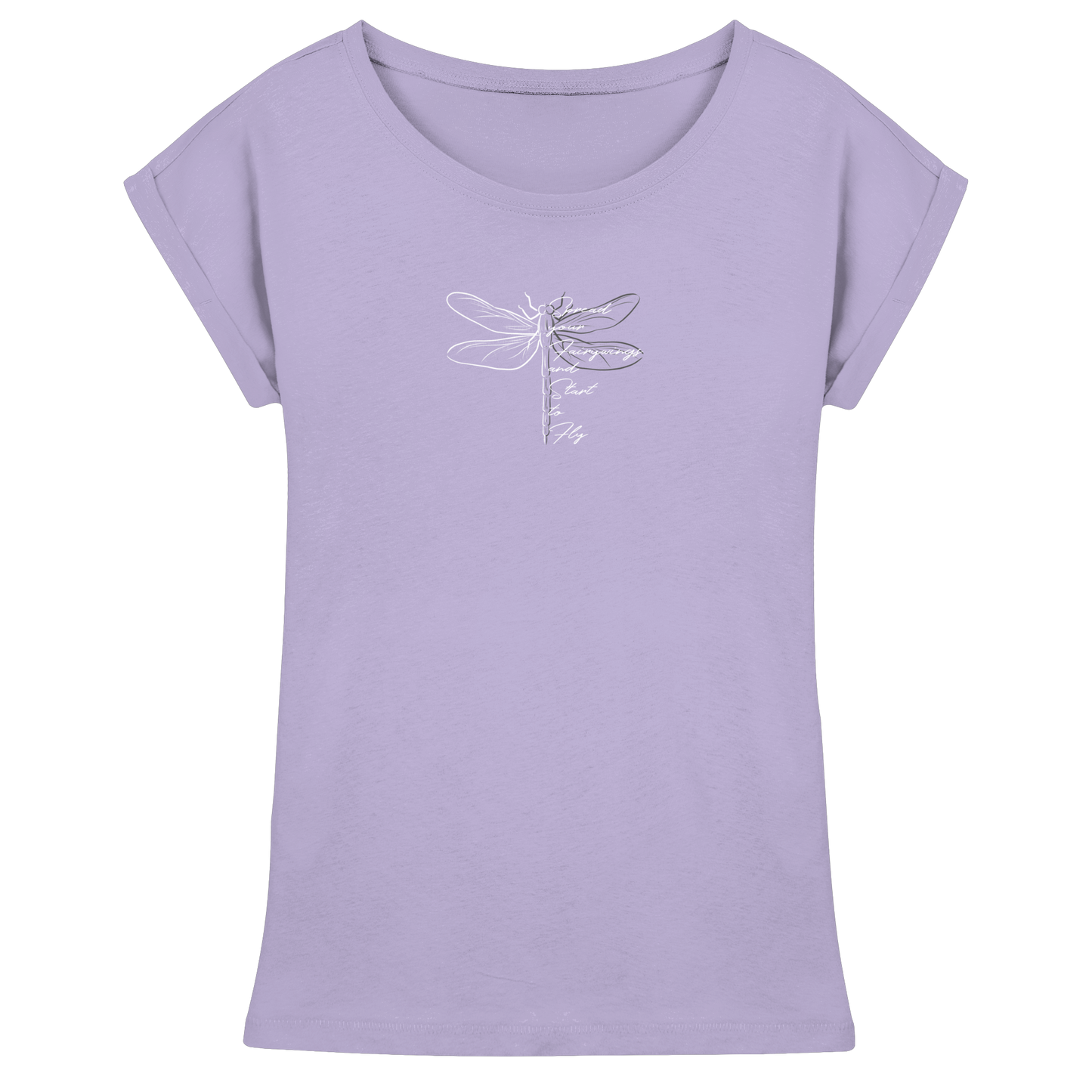 Breite die Flügel aus und flieg los | Libelle - Womens Extended Shoulder T-Shirt