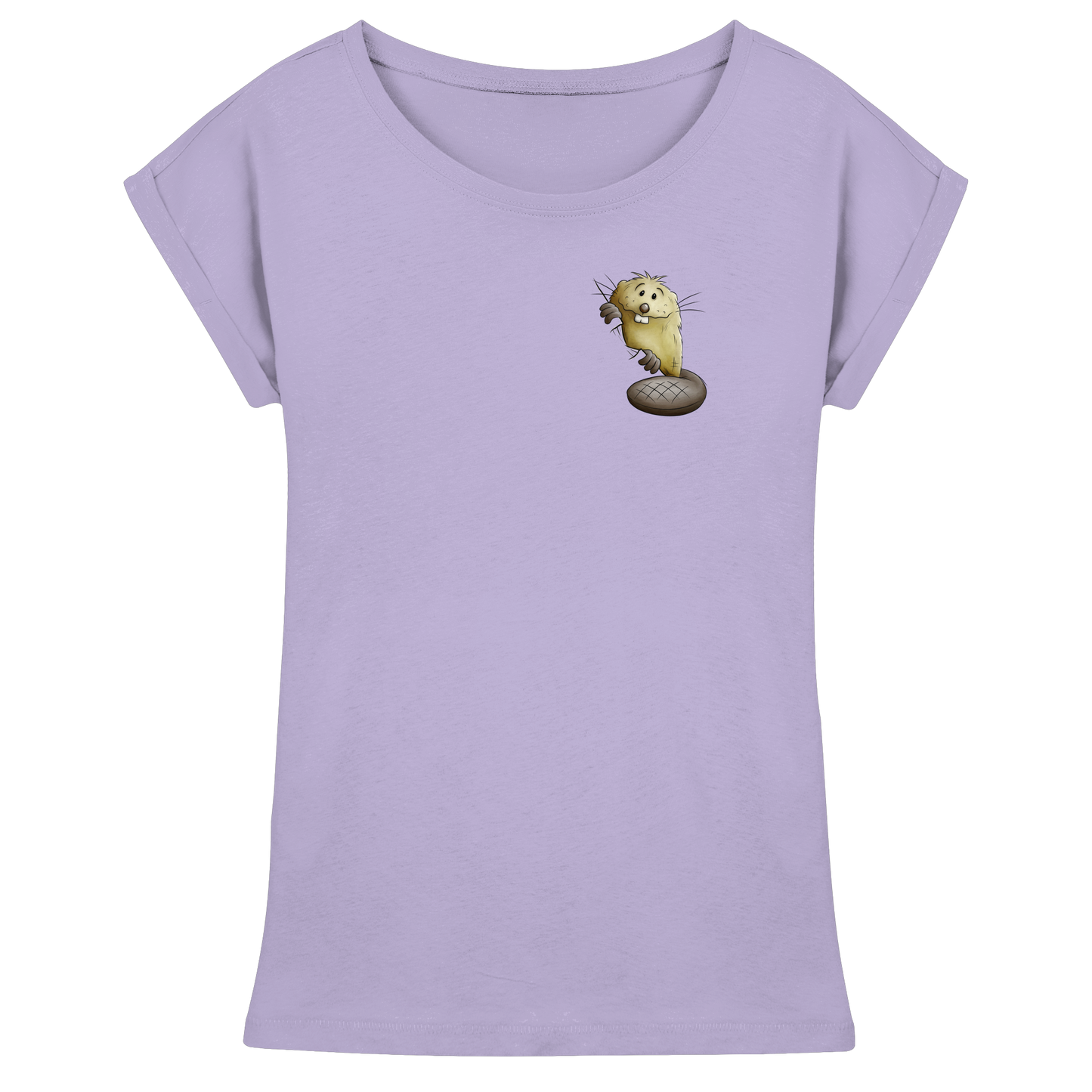 Lustiger frecher Biber - Womens Extended Shoulder T-Shirt