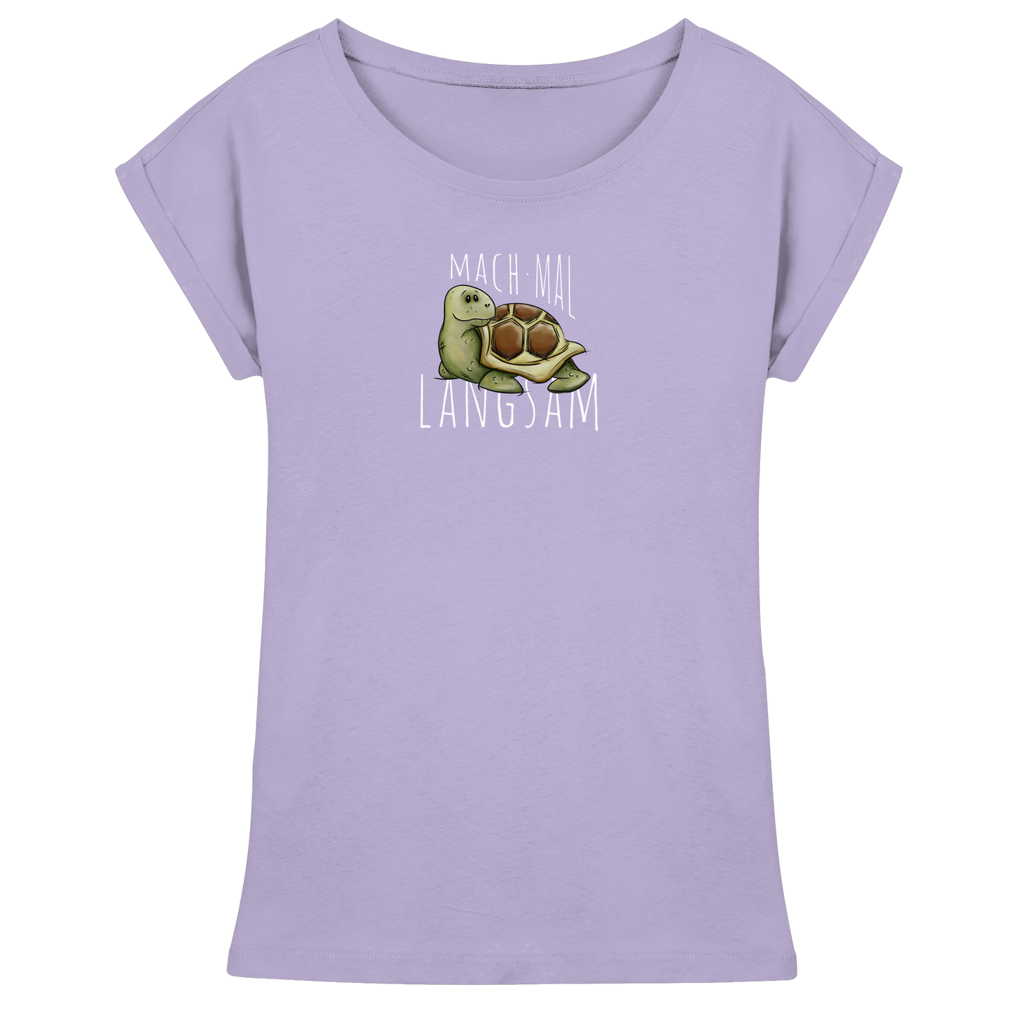 Mach mal langsam Schildkröte - Womens Extended Shoulder T-Shirt