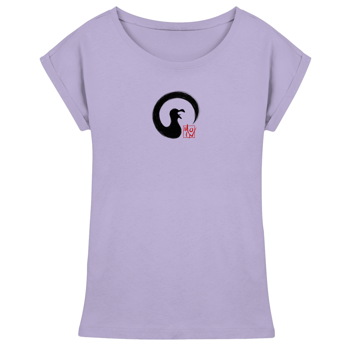 Moin kreischende japanische Enso Möwe - Womens Extended Shoulder T-Shirt