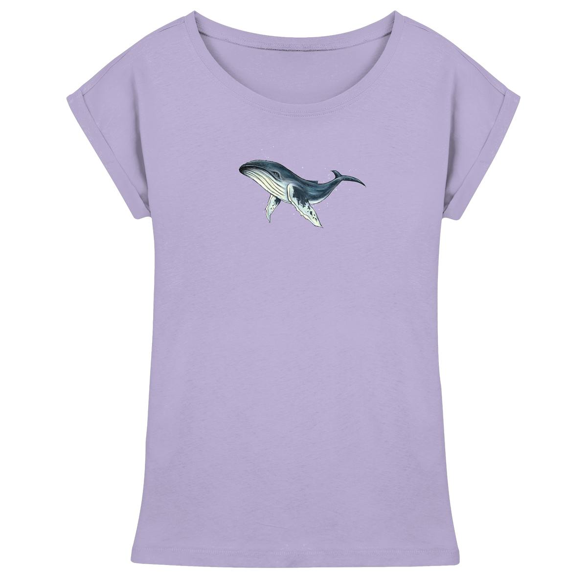 Tiefsee Ozean-Riese Buckelwal - Womens Extended Shoulder T-Shirt