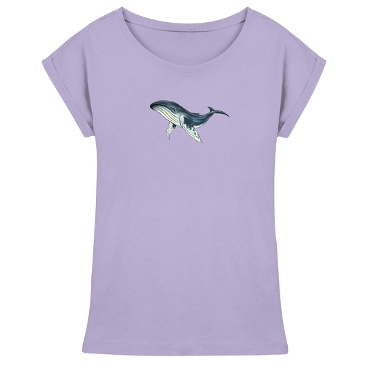 Tiefsee Ozean-Riese Buckelwal - Womens Extended Shoulder T-Shirt