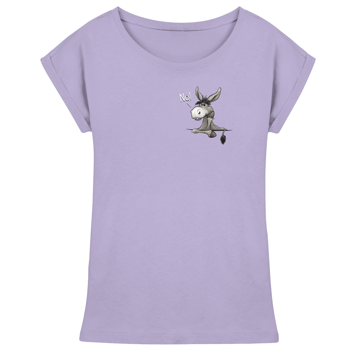Nö! Störrischer Esel - Womens Extended Shoulder T-Shirt