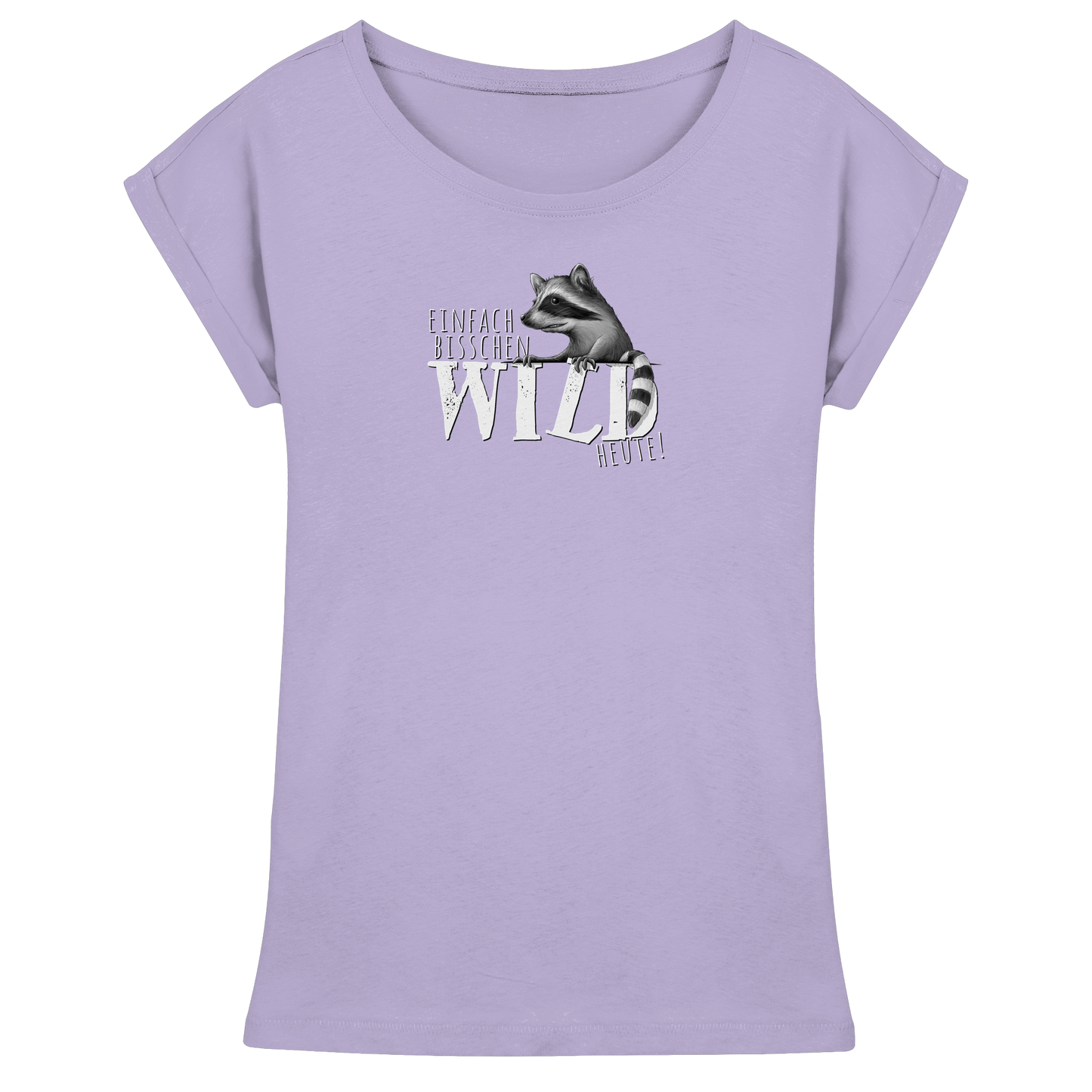 Bisschen wild heute! Waschbär - Womens Extended Shoulder T-Shirt