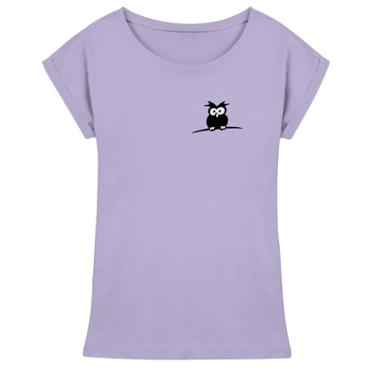 Kleine struppige Eule - Womens Extended Shoulder T-Shirt