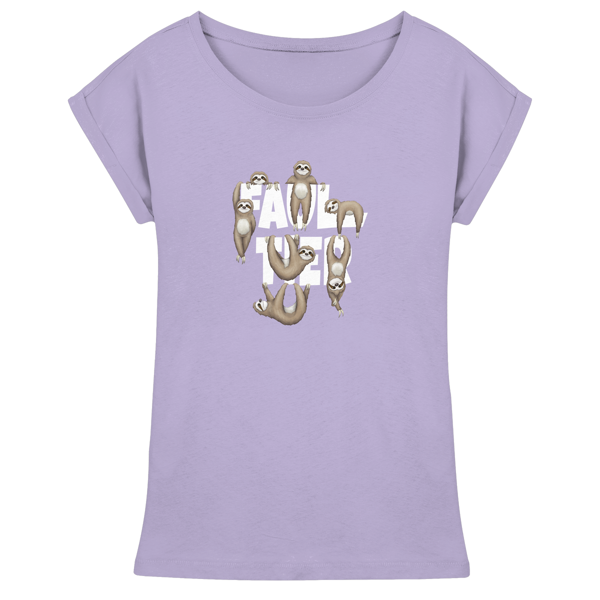 Viele gechillte Faultiere - Womens Extended Shoulder T-Shirt