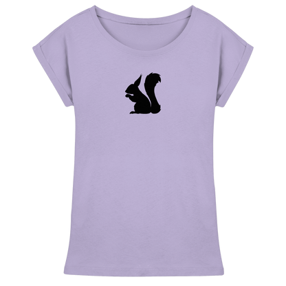 Eichhörnchen Silhouette - Womens Extended Shoulder T-Shirt