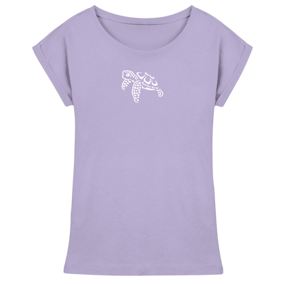 schwimmende Meeres-Schildkröte - Womens Extended Shoulder T-Shirt