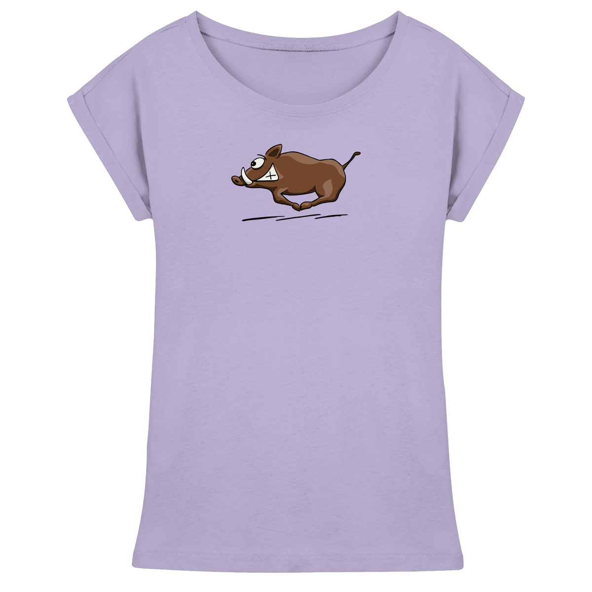 sauwildes Wildschwein | Wildsau  - Womens Extended Shoulder T-Shirt