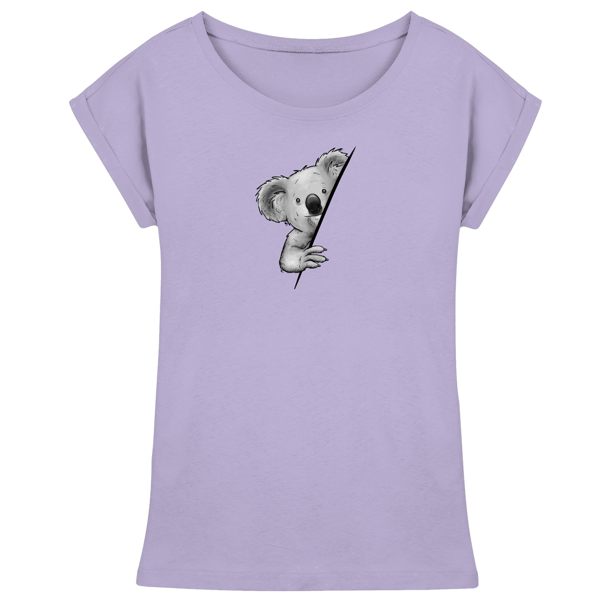 Koala Bär Illustration - Womens Extended Shoulder T-Shirt