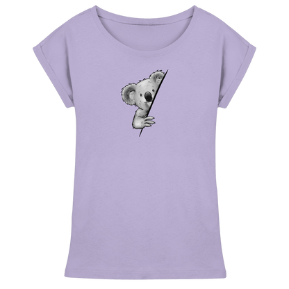 Koala Bär Illustration - Womens Extended Shoulder T-Shirt