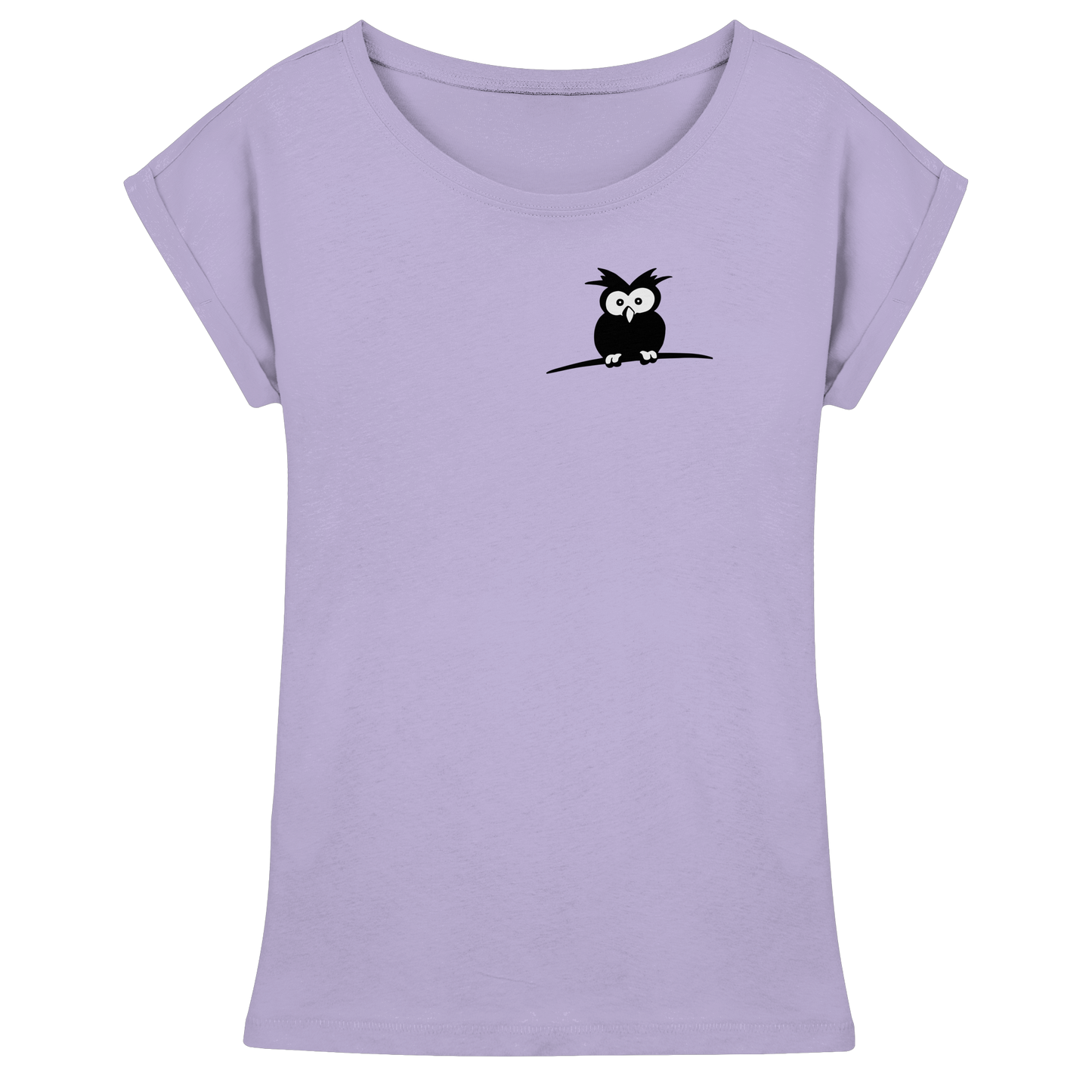 Kleine struppige Eule - Womens Extended Shoulder T-Shirt