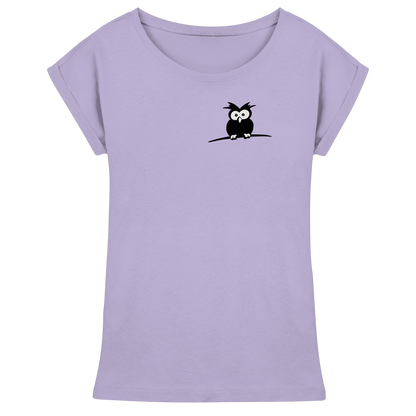 Kleine struppige Eule - Womens Extended Shoulder T-Shirt
