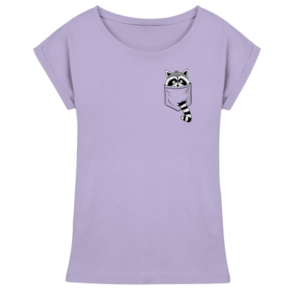 Waschbär in Deiner Tasche - Womens Extended Shoulder T-Shirt