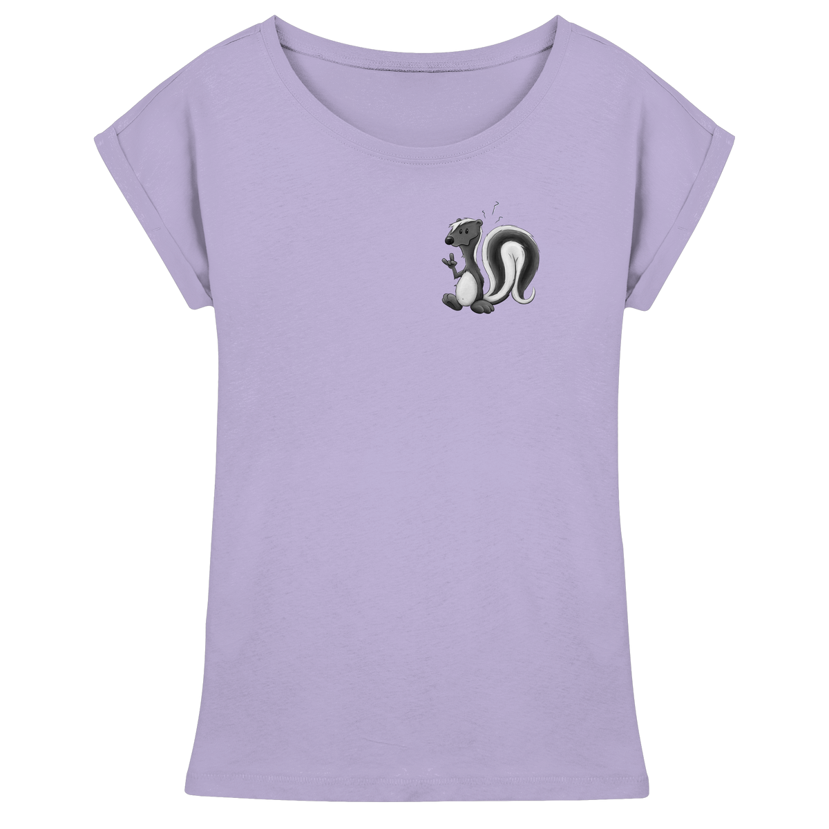 Lustig stinkiges Stinktier - Womens Extended Shoulder T-Shirt