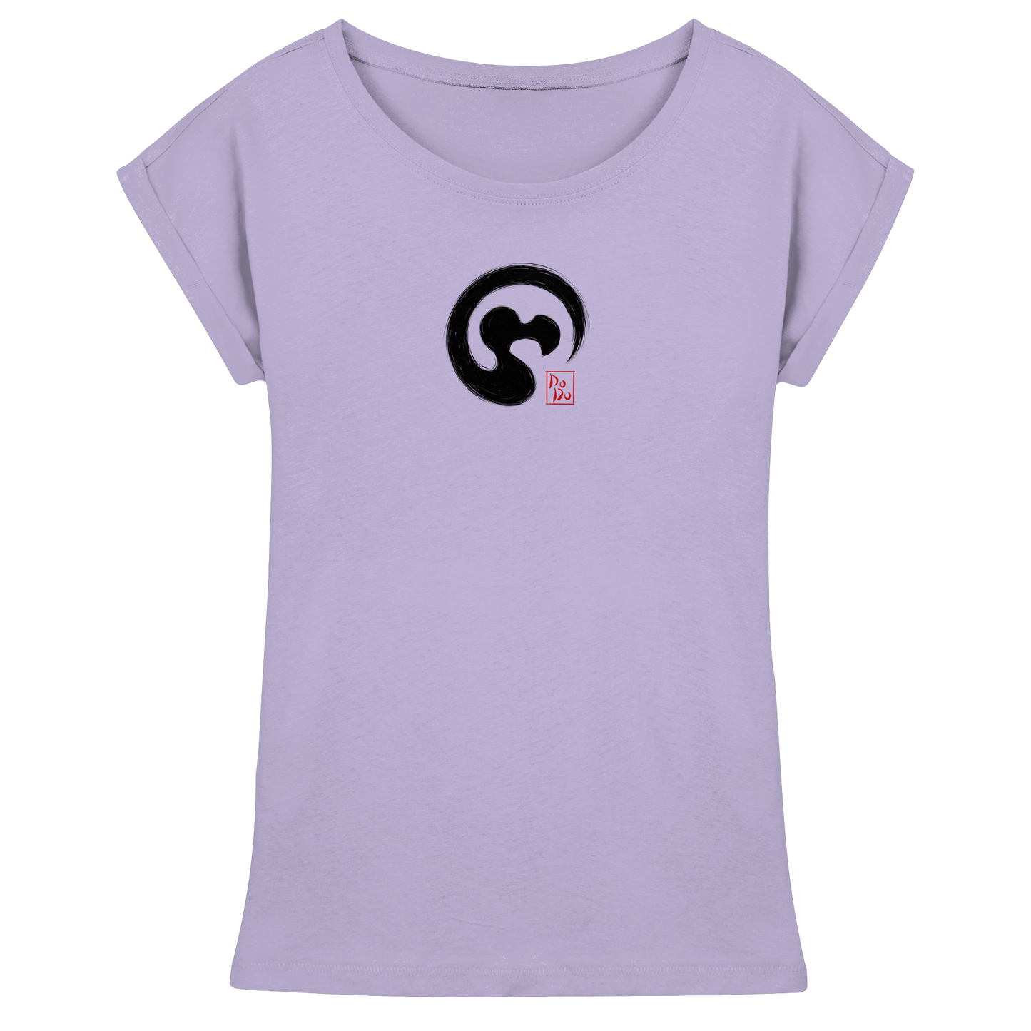 Zen Dodo im japanischen Enso Kreis - Womens Extended Shoulder T-Shirt