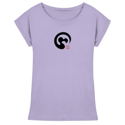 Zen Dodo im japanischen Enso Kreis - Womens Extended Shoulder T-Shirt