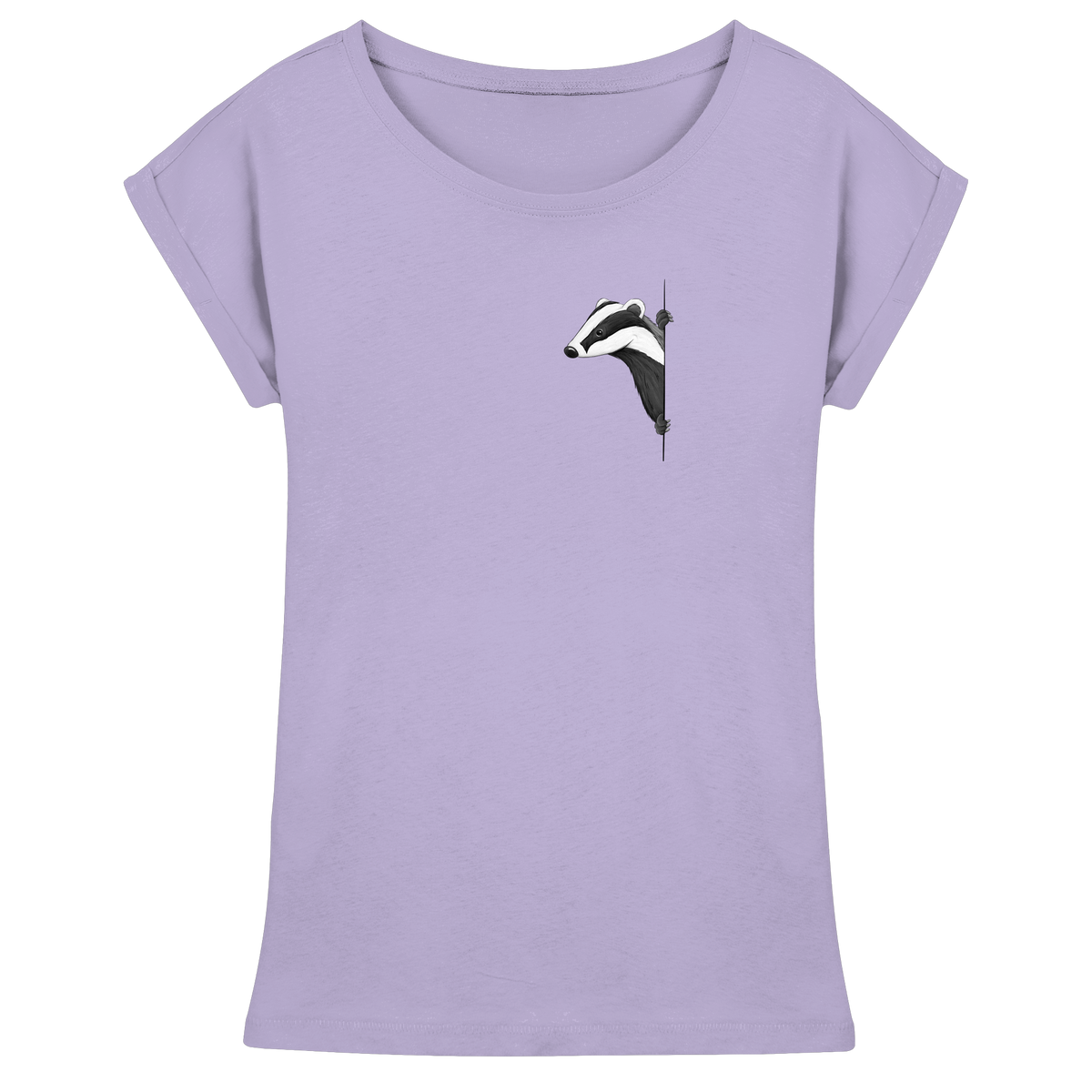 Lässiger Dachs Meister Grimbart - Womens Extended Shoulder T-Shirt