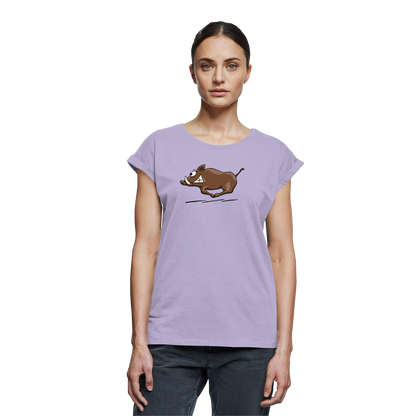 sauwildes Wildschwein | Wildsau  - Womens Extended Shoulder T-Shirt