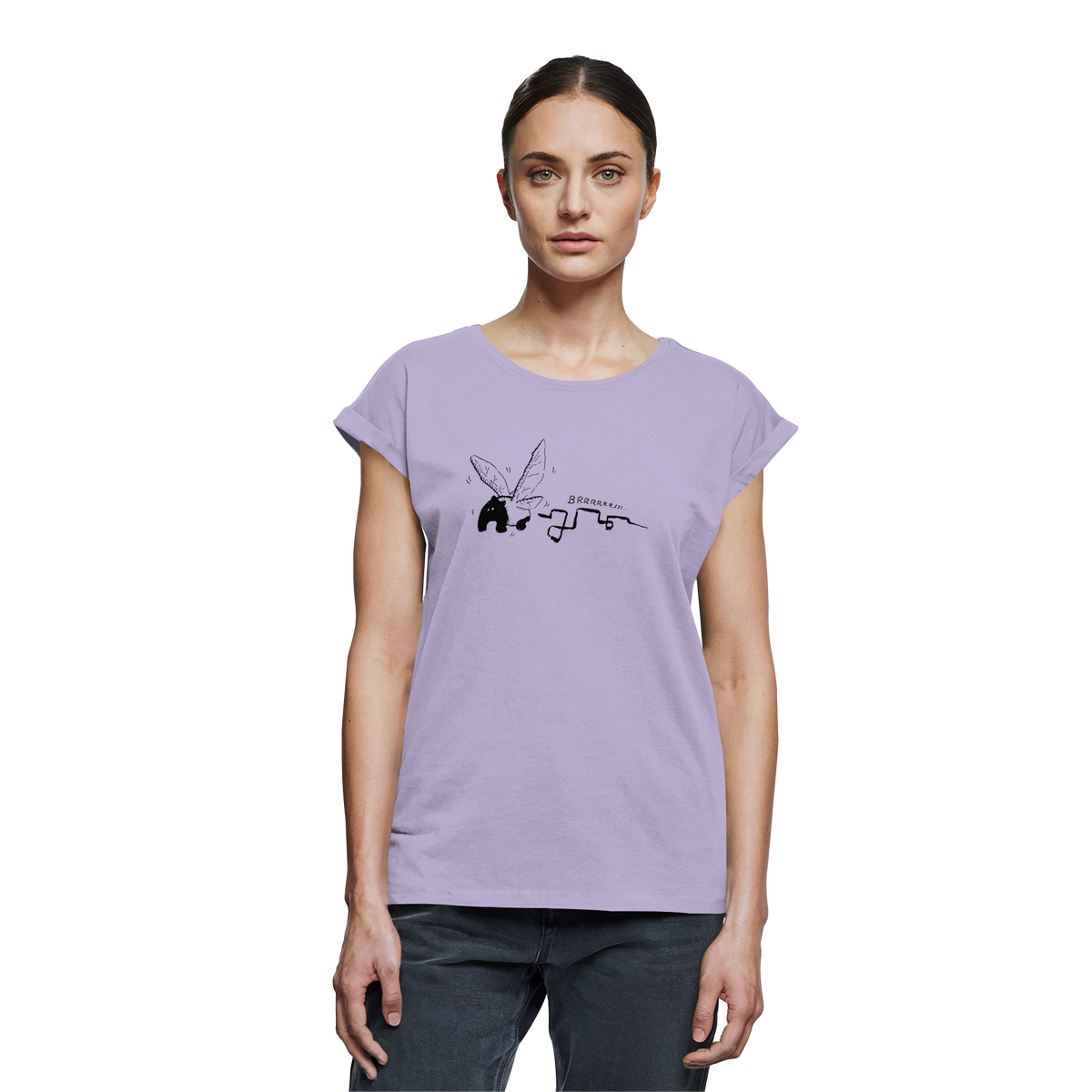 zauberhaft flatternde Tapir Fee - Womens Extended Shoulder T-Shirt