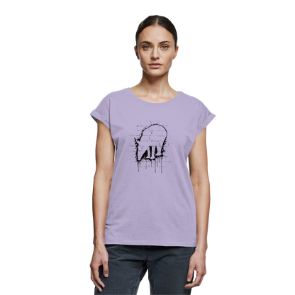 Urban Street Art Tapir Silhouette - Womens Extended Shoulder T-Shirt