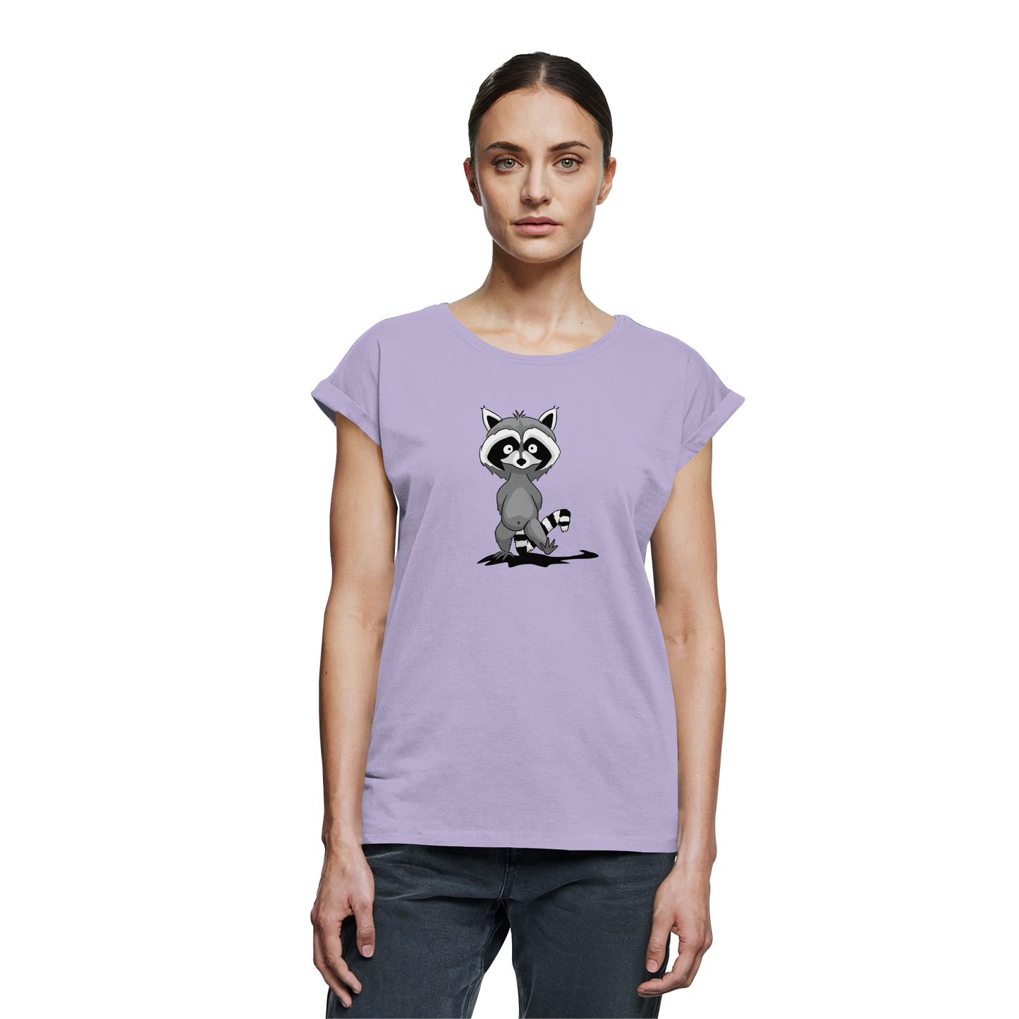 Frecher kleiner Waschbär - Womens Extended Shoulder T-Shirt