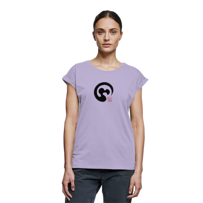 Zen Dodo im japanischen Enso Kreis - Womens Extended Shoulder T-Shirt