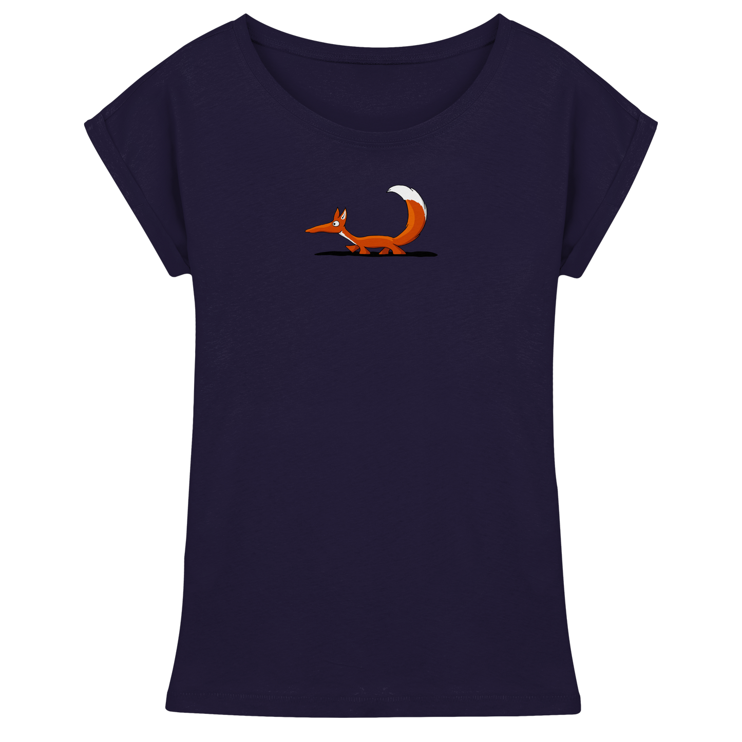 Lässiger cooler Fuchs | Mr. Fox, der Schleicher - Womens Extended Shoulder T-Shirt