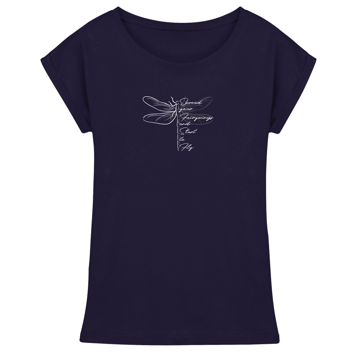 Breite die Flügel aus und flieg los | Libelle - Womens Extended Shoulder T-Shirt