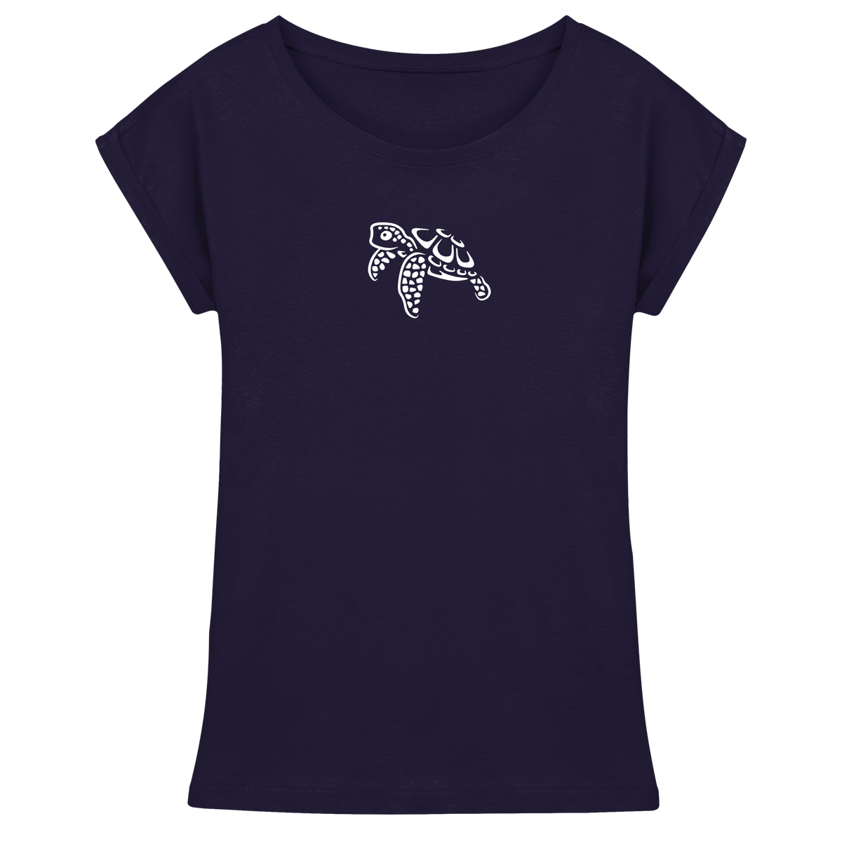 schwimmende Meeres-Schildkröte - Womens Extended Shoulder T-Shirt