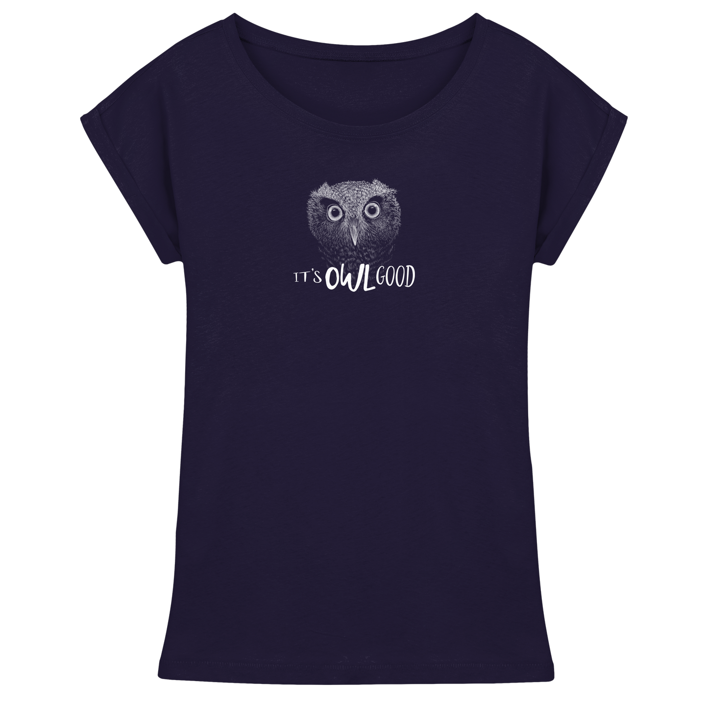 OWL Good | Kritzel-Kunst-Eule - Womens Extended Shoulder T-Shirt