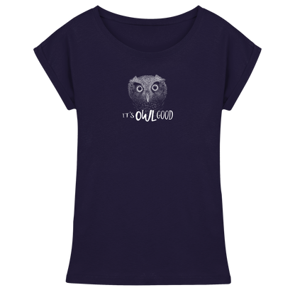 OWL Good | Kritzel-Kunst-Eule - Womens Extended Shoulder T-Shirt